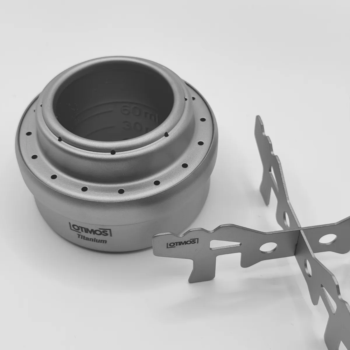 Otimos Titanium Alcohol Stove & Pot Stand (66g) - Image 3